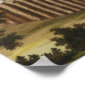 Poster Village d'une tribu indigène en Floride, engrave (Coin)