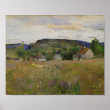 Village en bois Nature Mur Art Imprimer