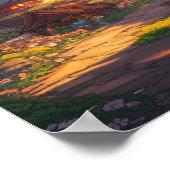 Poster Village enchanté, une perle cachée dans la forêt (Coin)