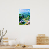 Poster Village Harmony, Printemps à la campagne (Cuisine)