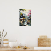 Poster Village japonais dans la vallée de Misty (Cuisine)