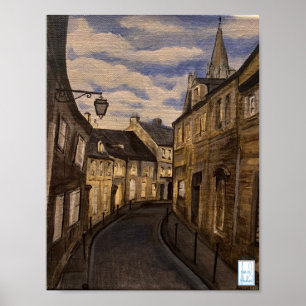 Poster Village médiéval Bayeux France