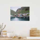 Poster Village norvégien (Cuisine)