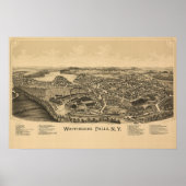 Poster Village of Wappingers Falls Town Map (Devant)