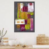 Poster Village rose (Cuisine)