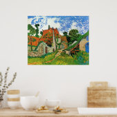Poster Village Street par Vincent van Gogh (Cuisine)