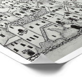 Poster Village toscan (Coin)