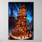 Poster Village unique cool de pain d'épices | Art AI (Devant)