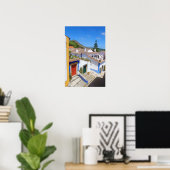 Poster Village Watercolor (Bureau à domicile)