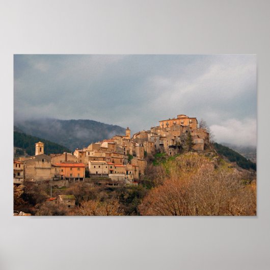 Poster Villalago, Italie (Devant)