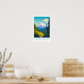 Poster Villarica Volcano Chili Travel Print (Cuisine)
