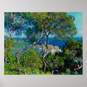 Poster Villas à Bordighera par Claude Monet