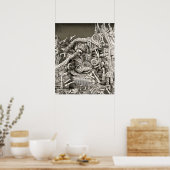 Poster Ville biomécanique (Cuisine)