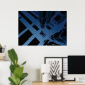 Poster ville bleue (Bureau à domicile)