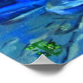 Poster Ville bleue (Coin)