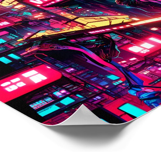 Poster Ville bondée (Coin)