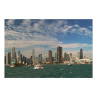 Ville - Chicago Toits et la jetée Navy Pier