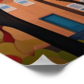 Poster Ville colorée (Coin)