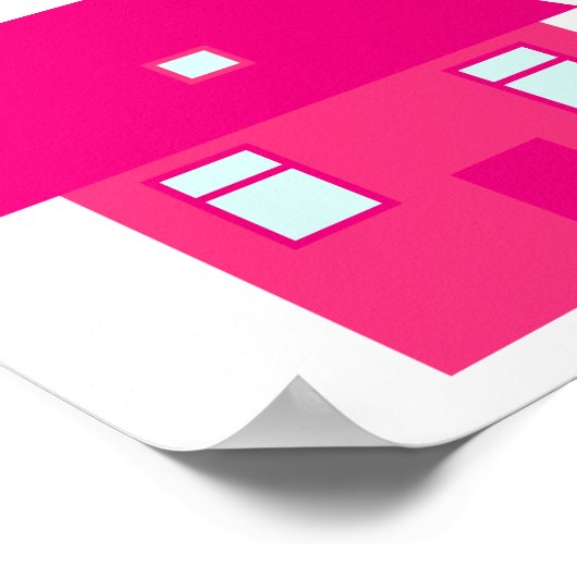 Poster Ville colorée (Coin)