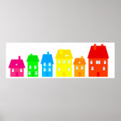 Poster Ville colorée (Devant)