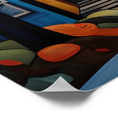 Poster Ville colorée (Coin)