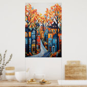 Poster Ville colorée (Cuisine)