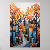 Poster Ville colorée (Devant)