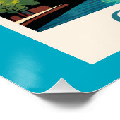 Poster Ville colorée de Chicago (Coin)