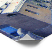 Poster Ville colorée de Vernazza Italie (Coin)