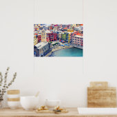 Poster Ville colorée de Vernazza Italie (Cuisine)