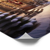 Poster Ville couverte de neige (Coin)