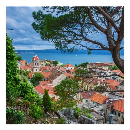 Poster Ville croate d'Omis (Devant)