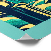 Poster Ville d'Atlantis 1 - Style boisé (Coin)