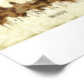 Poster Ville de Boise Idaho (Coin)