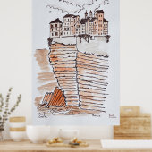 Poster Ville de Bonifacio, Corse, France (Cuisine)