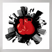 Poster Ville de boxe (Devant)