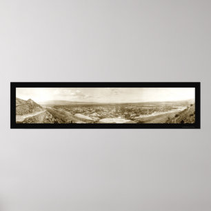 Poster Ville de Canon, photo 1909 du Colorado