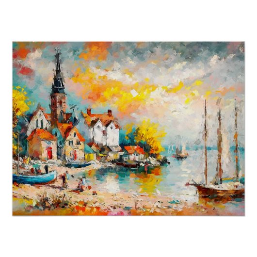 Poster Ville de Chaleur et de Lumière (Devant)