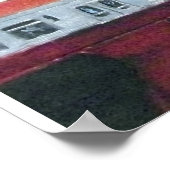 Poster Ville de Chicago avec El Train (Coin)