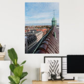 Poster Ville de Copenhague (Bureau à domicile)