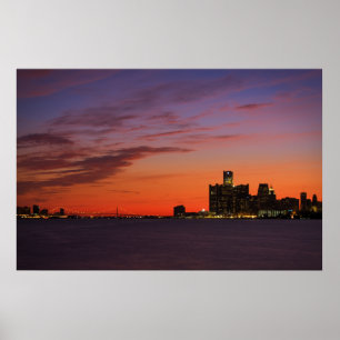 Poster Ville de Détroit #0652