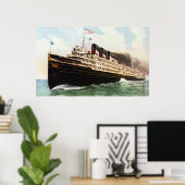 Poster Ville de Detroit Passenger Liner (Bureau à domicile)