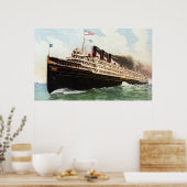 Poster Ville de Detroit Passenger Liner (Cuisine)
