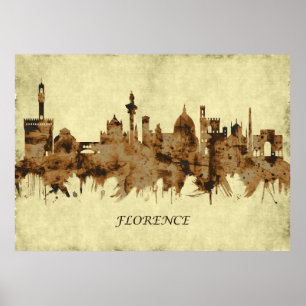 Poster Ville de Florence Italie