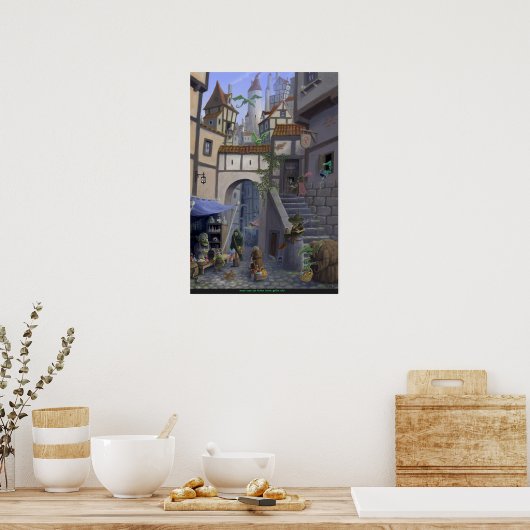 Poster ville de goblin (Cuisine)