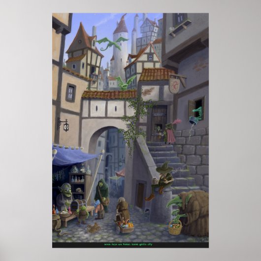 Poster ville de goblin (Devant)