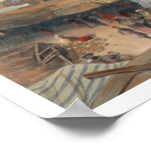 Poster Ville de Kandahar, son bazar principal et sa citad (Coin)