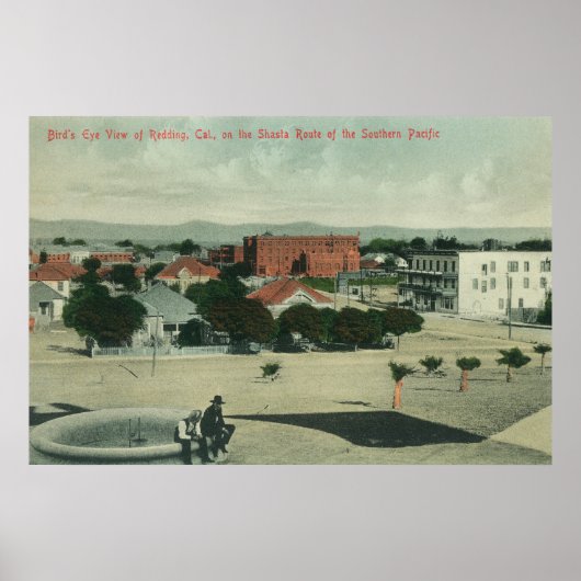 Poster Ville de la route Pacifique Sud Shasta (Devant)