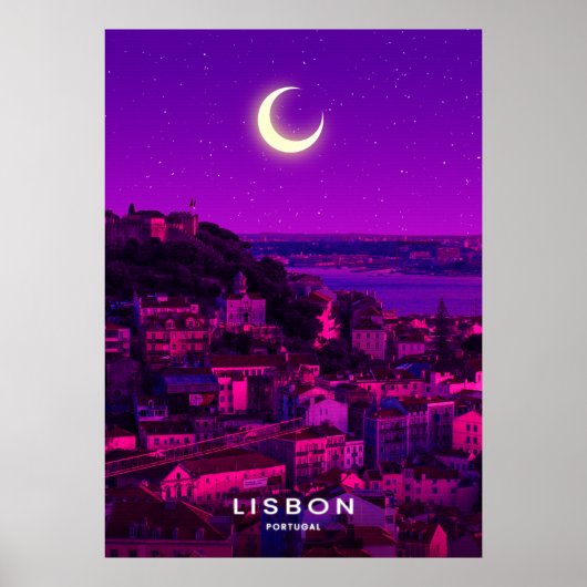 Poster Ville de Lisbonne (Devant)