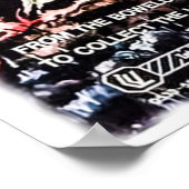 Poster ville de living dead print (Coin)